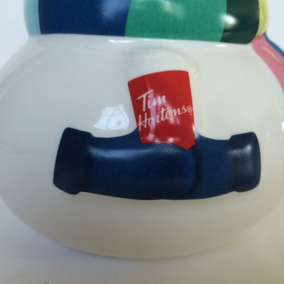Tim Hortons 2023 Snowman Coffee Mug White Multicolor Scarf - Picture 6 of 9